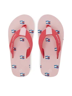 Tommy Hilfiger Japonki T3A8-33807-0058X M Różowy - Buty dla dziewczynek - miniaturka - grafika 1
