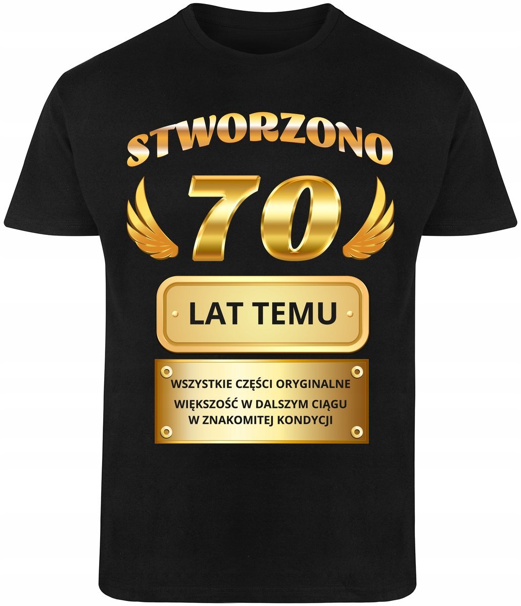 Koszulka Na 70 urodziny Dla Dziadka taty Prezent Tshirt 70tka R-XS A851