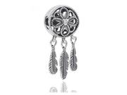 Charmsy - Rodowany srebrny wiszący charms do pandora łapacz snów dreamcatcher srebro 925 AP13654 - miniaturka - grafika 1