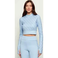 Bluzki damskie - GUESS Półgolf DEBBY Cropped Fit - miniaturka - grafika 1