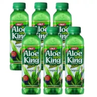 Soki i napoje niegazowane - Okf Napój Aloe Vera King z cząstkami aloesu Zestaw 6 x 500 ml - miniaturka - grafika 1