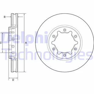 Delphi Tarcza hamulcowa BG9179 - Tarcze hamulcowe - miniaturka - grafika 1