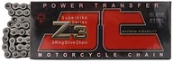 Części motocyklowe - JT Łańcuch JTC525Z3108RL (seria 525) czarna stal 108 ogniwa super wytrzymały łańcuch X-ring z łącznikiem - miniaturka - grafika 1