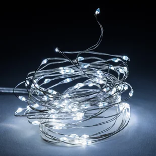 Lampki LED biała zimna, 80 LED , 80 LED - Oświetlenie świąteczne - miniaturka - grafika 2