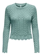 Swetry damskie - ONLY Sweter w kolorze turkusowym - miniaturka - grafika 1