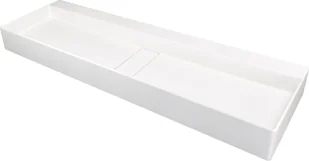 Umywalka nablatowa Deante Blur 40x120 cm prostokątna biały mat CQB_AU2S - Umywalki - miniaturka - grafika 1