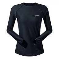 Koszulki i topy damskie - Berghaus Damska koszulka z długim rękawem 24/7 Crew Tech Baselayer Czarny Jet Black 10 - miniaturka - grafika 1
