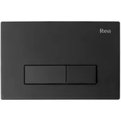 Przyciski spłukujące - Rea przycisk spłukujący do WC czarny REA-E0111 - miniaturka - grafika 1