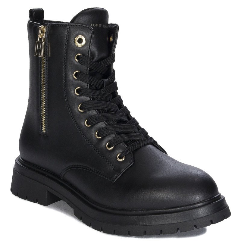 Tommy Hilfiger Botki Damskie Czarne-35