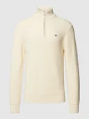 Swetry męskie - Sweter z dzianiny z krótkim zamkiem błyskawicznym - miniaturka - grafika 1