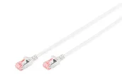 Kable miedziane - DIGITUS LAN Kabel Cat 6-0,5m - Smukły - Kabel sieciowy RJ45 - Ekranowany U/FTP - Kompatybilny z Cat-6A - Szary - miniaturka - grafika 1