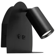 Lampy ścienne - Loftowy downlight ścienny Mobi 4189 Ideus spot do sypialni czarny - miniaturka - grafika 1