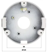 Akcesoria do monitoringu - UCHWYT SUFITOWY DO KAMER KULISTYCH BD-MC129 - miniaturka - grafika 1