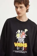 Bluzy damskie - Vans bluza damska kolor czarny z nadrukiem VN000KH8BLK1 - miniaturka - grafika 1