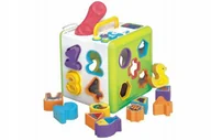 Zabawki interaktywne dla dzieci - Teddies Kostka-telefon do wkładania klocków - miniaturka - grafika 1