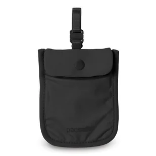 Saszetka antykradzieżowa przyczepiana do biustonosza - Pacsafe Coversafe S25 - czarny - Nerki - miniaturka - grafika 1