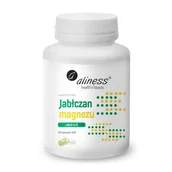 Witaminy i minerały - Jabłczan magnezu 100 mg z B6 (P-5-P) Aliness - 100 kaps. VEGE - miniaturka - grafika 1