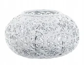 Świeczniki - ŚWIECZNIK BIAŁY tealight styl retro śr. 12cm - miniaturka - grafika 1