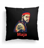 Poduszki dekoracyjne - Foto Poduszka Czarna Lebron James NBA koszykówka - miniaturka - grafika 1