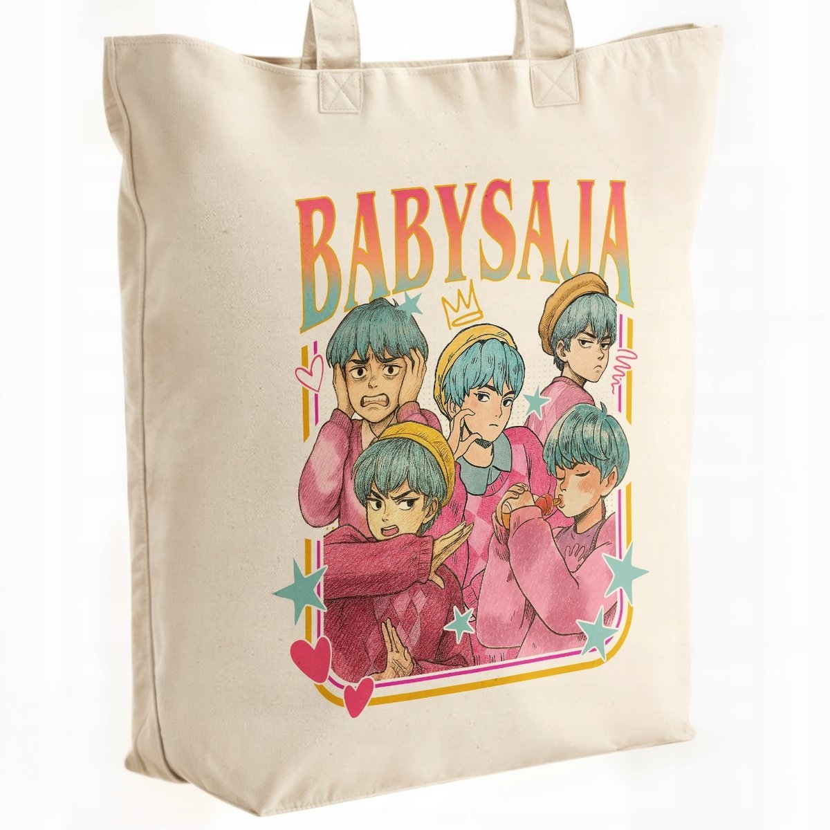 Torba bawełniana premium KPopowe Łowczynie Demonów Huntrix Saja Dla Fanów