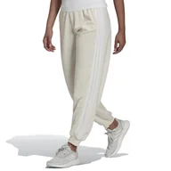 Spodnie damskie - Spodnie dresowe adidas Sportswear Studio Lounge 3-Stripes HD4305 - kremowe - Adidas - miniaturka - grafika 1