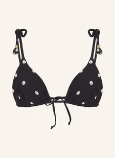 Seafolly Góra Od Bikini Trójkątnego Daisychain schwarz - Stroje kąpielowe - miniaturka - grafika 1