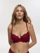 Biustonosze - Reserved - Biustonosz z koronką - czerwony - miniaturka - grafika 1