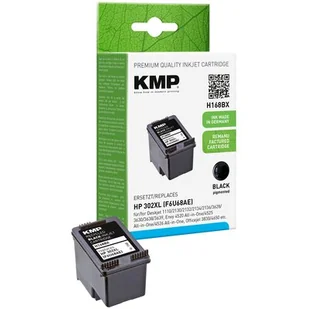 KMP h168bx Kadridż z czarnym atramentem kompatybilny z HP f6u68ae 1745,4001 - Tusze zamienniki - miniaturka - grafika 1
