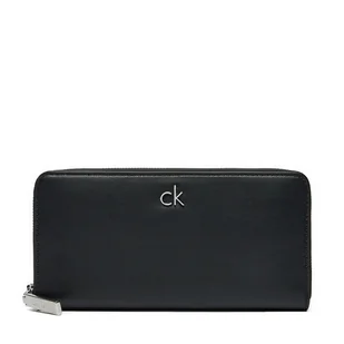 Duży Portfel Damski Calvin Klein Ck Daily Large Zip Around_Pbl K60K612850 Czarny - Portfele - miniaturka - grafika 1