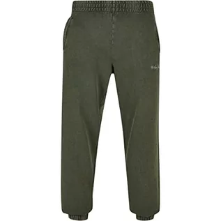 Spodenki męskie - Urban Classics Męskie spodnie do biegania Small Embroidery Sweatpants Bottlegreen L, zielony butelkowy, L - grafika 1