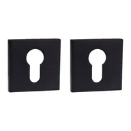 Szyldy i rozety - Rozeta podklamkowa do wkładki Adel slim Czarna - miniaturka - grafika 1