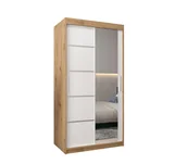 Szafy - Szafa przesuwna garderoba VERONA 2 100 gł. 62 Artisan / Biały - miniaturka - grafika 1