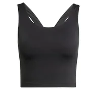 Biustonosze - adidas Damski biustonosz dla dorosłych All Me Medium Support Bra Tank S czarny - miniaturka - grafika 1