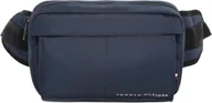 Walizki - Nerka męska Tommy Hilfiger Repeat Logo Strap saszetka na ramię granatowa - miniaturka - grafika 1