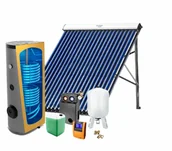 Kolektory słoneczne - WEBER Zestaw Solarny 1X FX20 VACUM ze zbiornikiem 150 L. + extra gratis - miniaturka - grafika 1