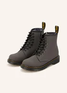 Botki damskie - Dr. Martens Botki Sznurowane Serena grau - miniaturka - grafika 1