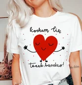 Koszulki i topy damskie - KOSZULKA DLA DZIEWCZYNY NA WALENTYNKI KOCHAM CIĘ - miniaturka - grafika 1