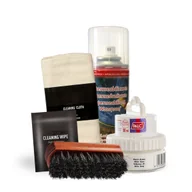 Środki do obuwia i ubrań - Biały Krem Pasta do Butów z Akcesoriami i Impregnatem Palc Zestaw 5w1 - miniaturka - grafika 1