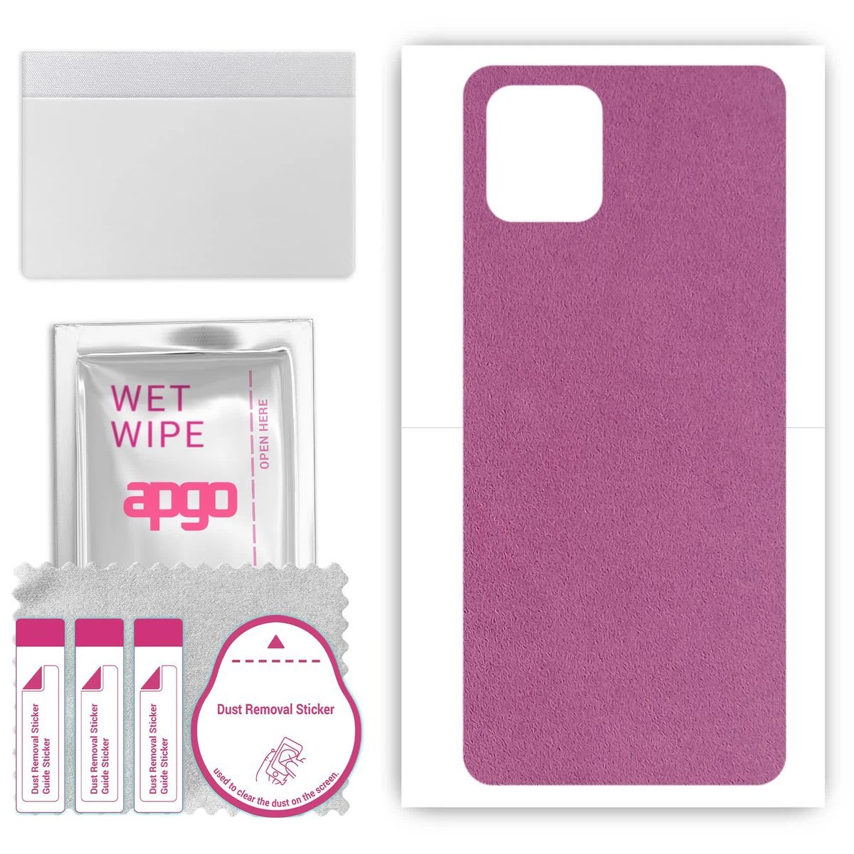 Folia naklejka skórka strukturalna na TYŁ Zamsz do Vivo Y52s t1 - Zamsz Fioletowy - apgo SKINS