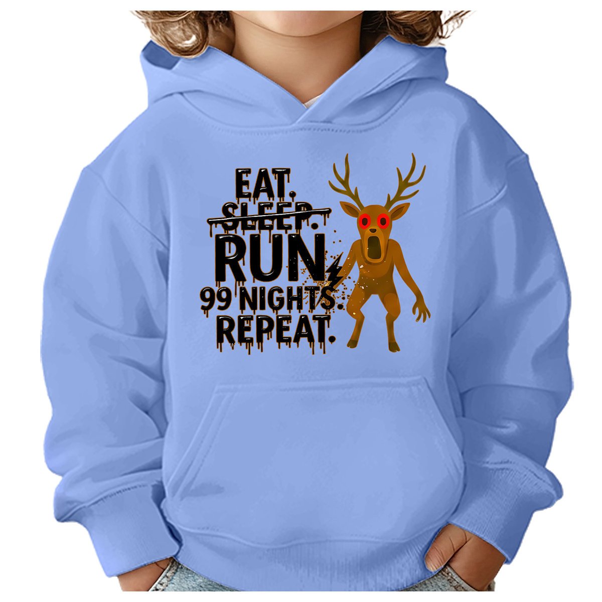 BLUZA DZIECIĘCA Z KAPTUREM 99 NOCY W LESIE ROBLOX 110-116 PREZENT