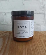 Świece - Świeca Sojowa Zapachowa Róża 250ml 60h Drewniany knot - miniaturka - grafika 1
