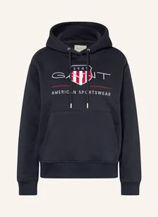 Gant Bluza Z Kapturem blau - GANT - Bluzy damskie - miniaturka - grafika 1