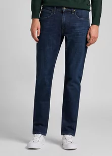 Męskie Spodnie Jeansowe Lee Daren Zip Fly Regular Straight Dark Bluegrass L707Knuk-W36 L34 - Spodnie męskie - miniaturka - grafika 1