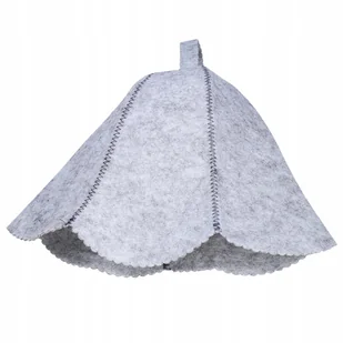 CZAPKA FILCOWA szara 34 cm do sauny ochronna - Sauny - miniaturka - grafika 1