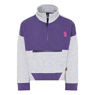 LEGO Bluza chłopięca Jungen z zamkiem błyskawicznym do połowy LWStorm 207, 622 ciemnofioletowy, 146 - Bluzy dla chłopców - miniaturka - grafika 1