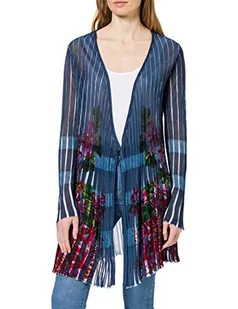 Desigual Damski sweter JERS_rin, niebieski, XS - Swetry damskie - miniaturka - grafika 1