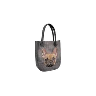 Pozostałe akcesoria dla kotów - RECOBED Torebka miejska Beige Bulldog - miniaturka - grafika 1