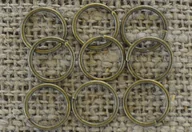 Biżuteria - akcesoria - [101016] Ogniwka otwarte 10mm kolor brąz 60szt - miniaturka - grafika 1