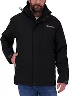 Kurtki męskie - Deproc Active męska kurtka zimowa i outdoorowa kurtka Montreal, czarna, XL - miniaturka - grafika 1