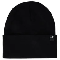 Czapki damskie - Czapka zimowa uniseks 4F 4FWAW25ACAPU674-20S Czarny U - miniaturka - grafika 1